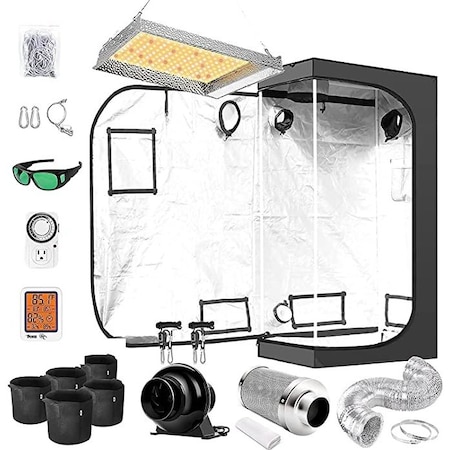 Ipower Grow Tent Kit Complete AL600W Full Spectrum LED Plant Light Lamp Indoor GLKITXXS2AL600CCMPT11